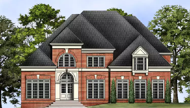 image of 2 story traditional house plan 1849